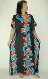 Hawaiian Dresses, Kimono Colorful Black