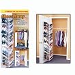 Shoes Away 30 Pair Shoe Hanging Closet Door Storage Space Saver