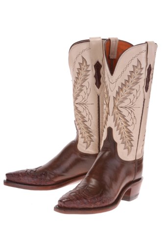 Lucchese N4642 Buffalo Cowboy Boots Womens - Teak