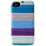 Zenus iPhone4/4S ケース Prestige Eel Leather Bar Series マルチブルー うなぎ革 Z444i4S