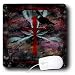 WhiteOak Gothic Graphic Art Design - Ravens Dream Red Cross and Raven - Mouse Pads
