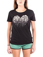 Nike Hurley Camiseta Manga Corta Strike Perfect Crew (Negro)