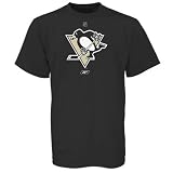 Reebok Pittsburgh Penguins Black Primary Logo T-shirt