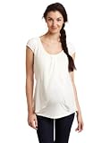 Jules & Jim Women’s Maternity Short Sleeve Top With Voilage Combo