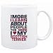 Mug White " THE MORE I LEARN ABOUT PEOPLE THE MORE I LOVE MY Scottish Terrier " Dogs