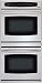 DCS: WOT230SS 30'' Double Electric Wall Oven with Two Self-Cleaning Ovens, Upper True Convection Oven, Oven Roller Rack System and Electronic Sensor Touch Controls: Euro Style Handle