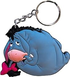 Disney Winnie the Pooh Eeyore Rubber Keychain