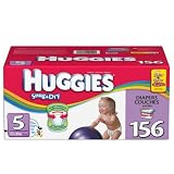 Huggies Snug & Dry Diapers, Size 5, 156-Count Huggies Snug & Dry Diapers, Size 5, 156-Count