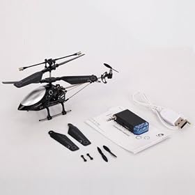 3.5 Channels Iphone Mini Helicopter (With Gyro) Black from Helicopter Gyros