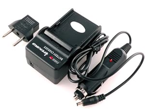 iTEKIRO AC Wall DC Car Battery Charger Kit for Samsung IA-BP105, IA-BP105R, IA-BP210, IA-BP210E, IA-BP210E/EPP, IA-BP210R, IA-BP420, IA-BP420E, IA-BP420E/EPP, Samsung SMX-F40, SMX-F43, SMX-F44, SMX-F400, SMX-F401, HMX-F50, HMX-F53, HMX-F54, HMX-F80, HMX-F500, HMX-F530, HMX-H200, HMX-H203, HMX-H204, HMX-H205, HMX-H220, HMX-H300, HMX-H303, HMX-H304,HMX-H305, HMX-320, HMX-S10, HMX-S15, HMX-S16 Digital Camcorders