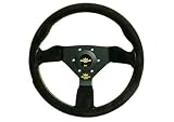 Personal Steering Wheel Neo Grinta 330mm Black Suede w/Yellow Stitching