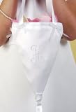 Ivory Satin Flowergirl Cone (Not Personalized)