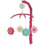 NoJo Pop Petals Musical Mobile, Pink/White