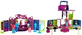 Polly Pocket - Club Groove Del. Gift Set - Double Decker Par-Tay Bus w/Polly & Shani Dolls & 2 Shop Stop Playset w/Drew