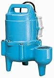 Little Giant 10S-CIM, 1/2 HP, 110 GPM - Manual Submersible Sewage Ejector Pump Handles 2 Solids, 15