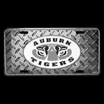 NCAA Auburn Tigers Diamond Plate Car Tag at Amazon.com