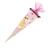 Nestler 5703275s - Schult&uuml;te Disney's Belle - Teatime mit Rosenranke rund, kaschierter Lackkarton, (Organza), 70cm