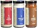 Live A Little Variety Mix: Very Blue Cheese, Ginger Sesame, Real Caesar, one each 9 fl oz glass jar