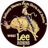 Lee Riders Western Clothes Advertisement Porcelain Sign