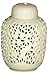 White porcelain "cutwork" ginger jar - 8"H
