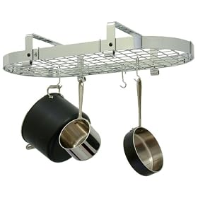 Enclume PR12wg-CH Low Oval with Grid Premier Ceiling Rack, Chrome