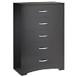 5 Drawer Chest - Chocolate