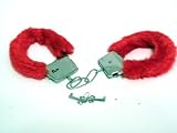 Fur handcuffs (red)