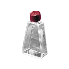 Corning 3055 Polystyrene 10mL Triangular Angled Neck Cell Culture Flask with Phenolic-Style Cap (Case of 500)