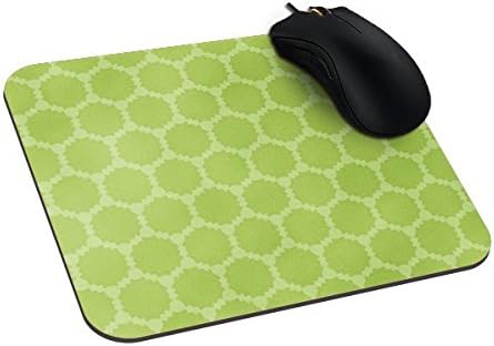 Eyelet Print, Guacamole Green Geometric Mouse Pad