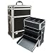 Black Professional Rolling Makeup Case with Trays Style No. TS-86