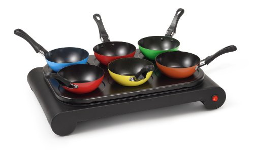 Tristar - BP-2973 - Plaque avec mini woks colorés - 6 personnes (Import Allemagne)