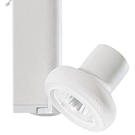 Lightolier Soft-Tech White MR-16 Bullet Track Light by Lightolier