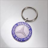 Mercedes Benz Blue Classic Logo Key Chain