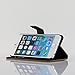 iPhone 6, 4.7 inch Leather Case Wallet cover / Wallet S - Premium STAND Flip Cover - with Built in Media Stand Feature, ID Credit Card / Cash and Inner Pocket Slots (GHS2®) Ultra Slim Protective + Screen Protector (Black)