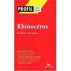 Profil d'une oeuvre : Rhinoc�ros de Ionesco