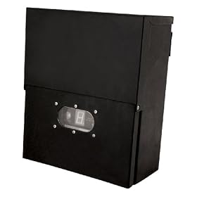 Northern International GL22007BK Metal Transformer with Photosensor and Timer, Black