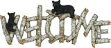 Rivers Edge Deer Buck Antler Welcome Plaque Wall Hanging Sign