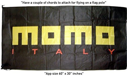 NEW Momo Flag Banner Tunning Racing Team 30x60 Inches Sign Wheels Pedals Shoes