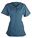 G Med Women's Lace Patch/Side Panel Scrub Top and Pant 2 Piece Sets