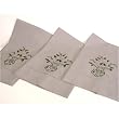 Hand Embroidered Pink Floral Motif Fingertip Towel