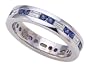 1.45 cttw Karina B(tm) Genuine Sapphire Eternity Band LIFETIME WARRANTY