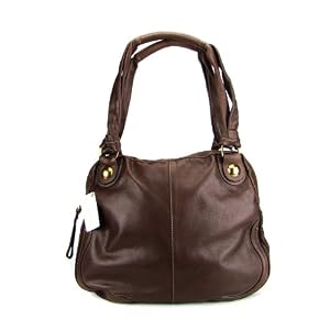 LAMARTHE Paris Brown Leather Large Designer Handbag Laptop Bag