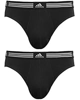 adidas Men's Athletic Stretch Cotton 2pk Brief Underwear