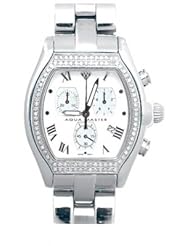 Aqua Master Mens or Womens Sortie Series Stainless Steel Diamond Watch, 1.25 ctw in white dial