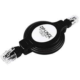 Keyspan ZIP-LINQ Retactable Phone Moden Cable (K-ZIP-DATA-RJ12) by Keyspan