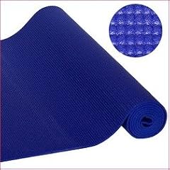 Asana Yoga-Matte yogabox Sticky Blau 4mm 183 x 60 x 0,4 cm,von yogabox