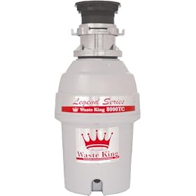 Waste King L-8000TC Legend Series 1 HP Batch Feed Operation Waste Disposer