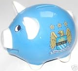 OFFICIAL MANCHESTER CITY F.C. SKY BLUE PIGGY BANK