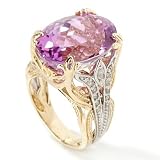 14K White / Yellow Gold Martha Rocha Kunzite & Diamond Ring