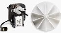 Universal Bathroom Fan Replacement Electric Motor Kit with Fan 115 volts C01575
